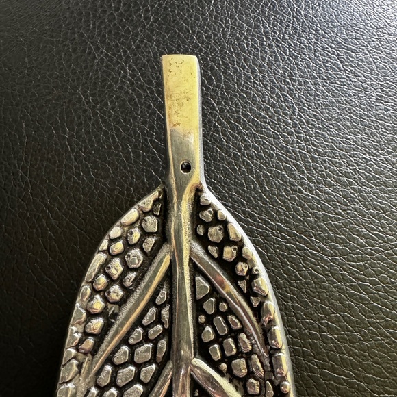 Silver Incense Holder | Pretty Leaf Shape - Picture 8 of 9